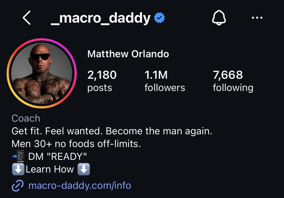 Matt Orlando, 1.1M followers