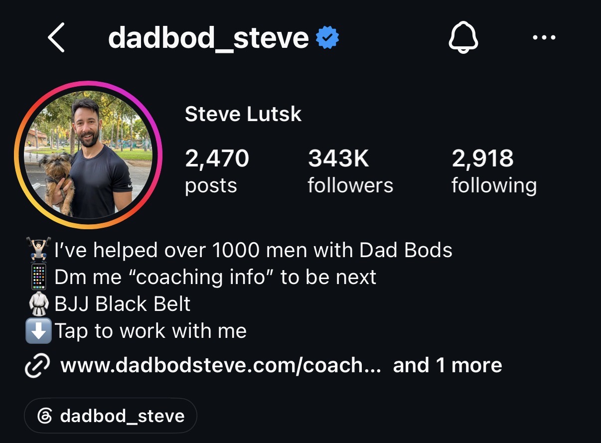 Steve Lutsk, 343K followers